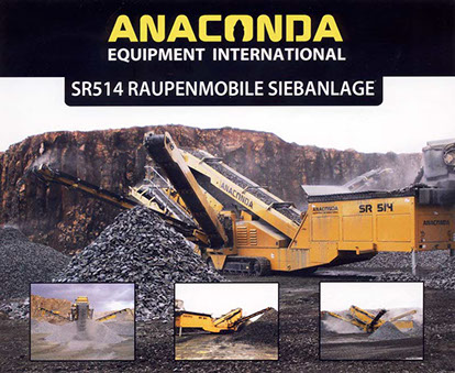 Anaconda SR514 Raupenmobile Siebanlage